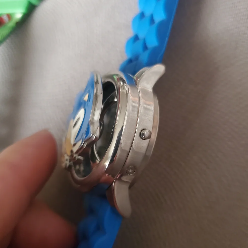 Sonic Blue Digital Smartwatch+minecraft 2 Piece Watch